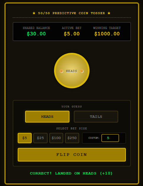 Let's Go Gambling Coin Flip screenshot